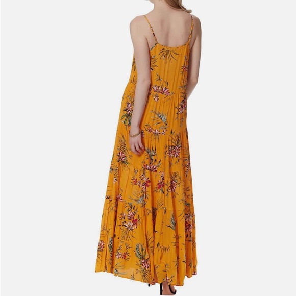 Jessica Simpson Alanis womens pin tuck long sundress - Picture 2 of 10